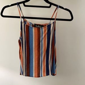 Lulus crop top with open back